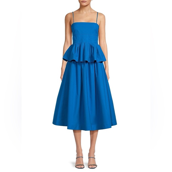 CO Dresses & Skirts - NWT CO COLLECTION / Goop Cerulean Peplum Dress Medium